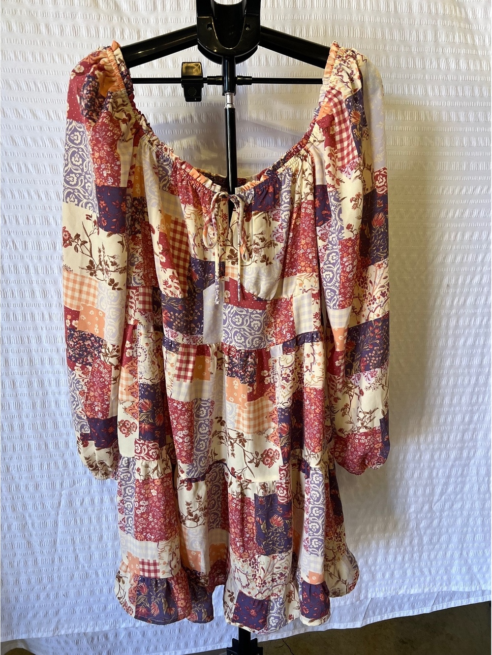 Forever 21 Sz 1X Patchwork Dress